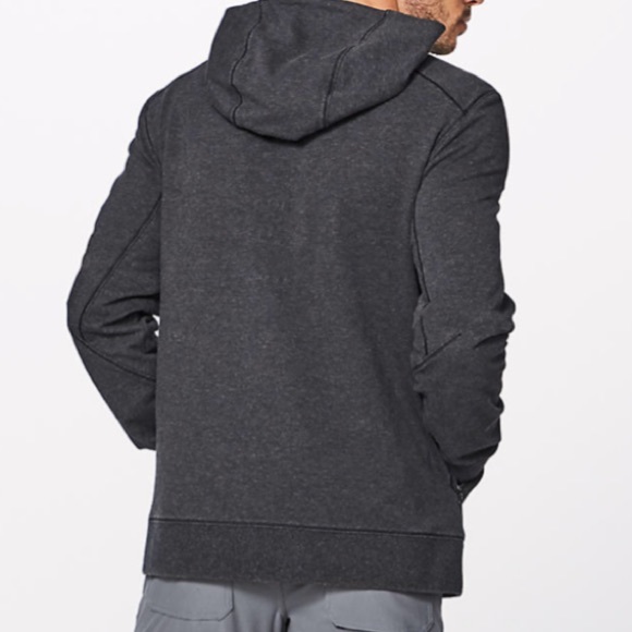 NWT lululemon Cross cut hoodie jacket heather blk - Picture 3 of 7